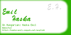 emil haska business card